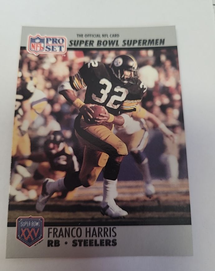 1990 Pro Set Super Bowl XXV Silver Anniversary #41 Franco Harris — front
