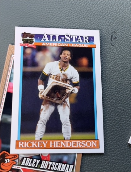 1991 Topps All-Star #91AS-10 Rickey Henderson — front
