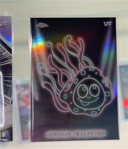 2026 Topps Chrome VeeFriends Neon Lights #NE-16 Joyous Jellyfish — front
