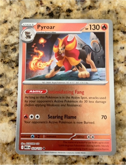2015 Pokémon ME01: Mega Evolution #024 Pyroar — front