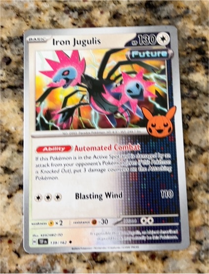 2024 Pokémon Scarlet & Violet Trick or Trade #139 Iron Jugulis — front