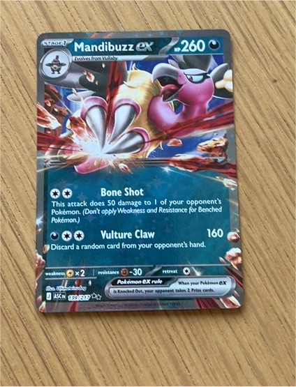2016 Pokémon Mandibuzz ex #139/217 — front