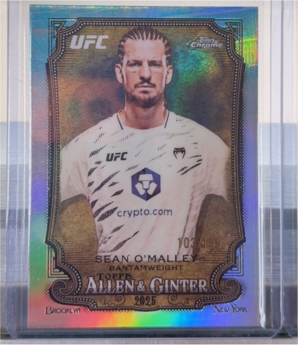 2026 Topps Chrome UFC #AG-6 Sean O'Malley Allen & Ginter — front