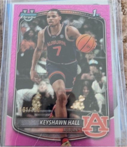 2026 Bowman Chrome #BCP-60 Keyshawn Hall — front