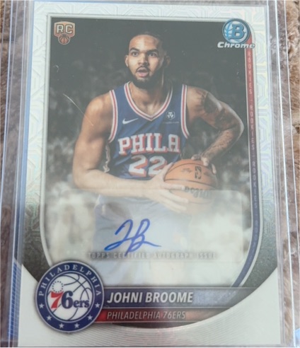2025-26 Bowman Chrome #BCV-35 Johni Broome — front