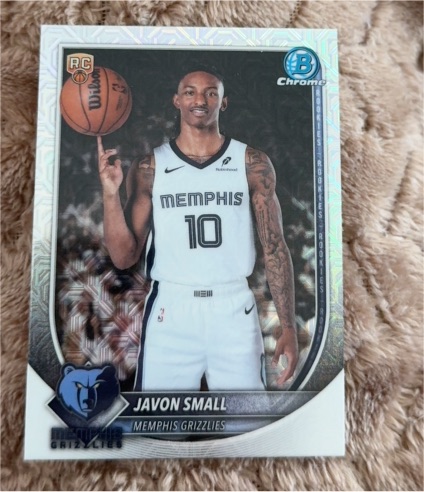 2025-26 Bowman Chrome #BCV-46 Javon Small — front