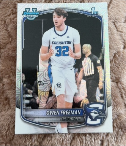 2025-26 Bowman Chrome #BCP-32 Owen Freeman — front