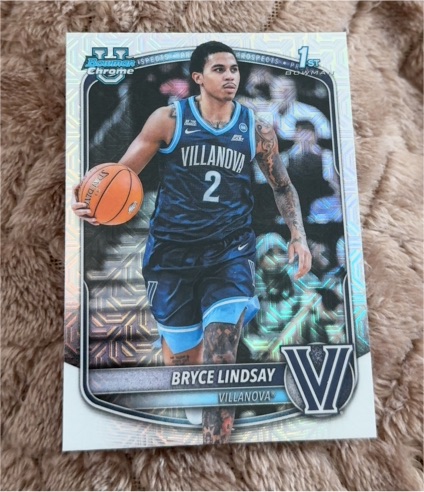2025-26 Bowman Chrome #BCP-52 Bryce Lindsay — front