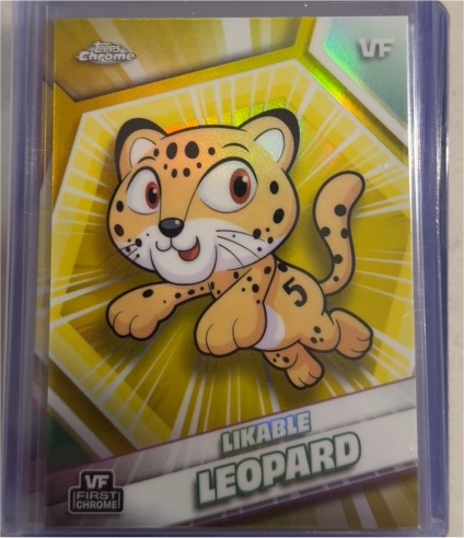 2026 Topps Chrome VeeFriends #112 Likable Leopard — front