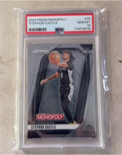 2024 Panini Prizm Monopoly #75 Stephon Castle — front