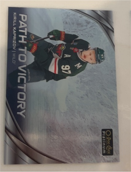 2025-26 O-Pee-Chee Platinum #PV-11 Kirill Kaprizov Path to Victory — front