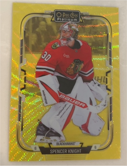 2024-25 O-Pee-Chee Platinum #7 Spencer Knight — front