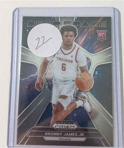 2024 Panini Prizm Draft Picks Deep Space #19 Bronny James Jr. — front