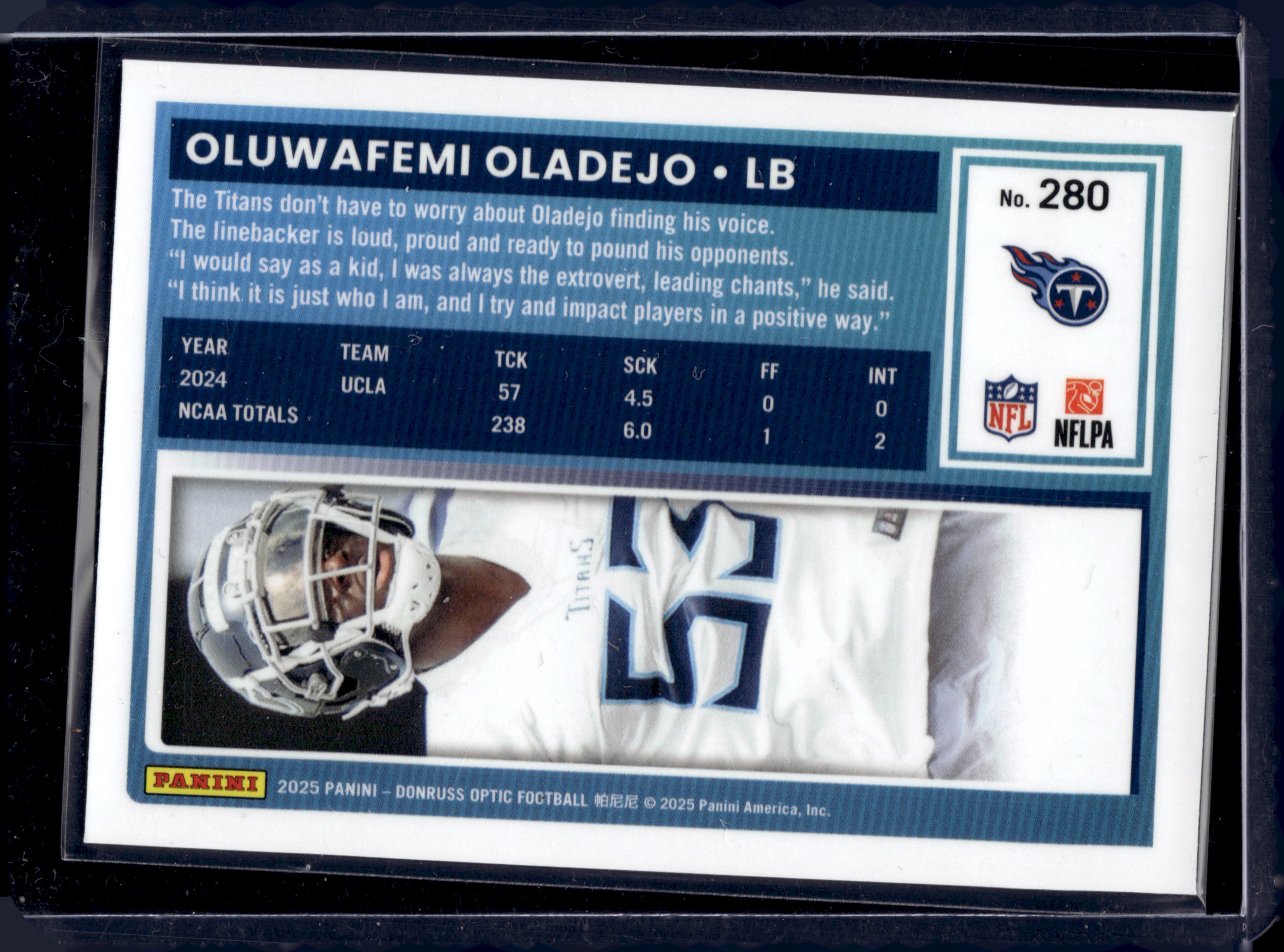 2025 Panini Donruss #280 Oluwafemi Oladejo — front