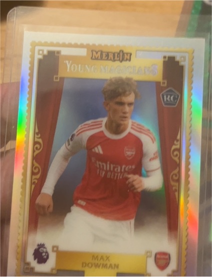 2025-26 Topps Merlin Premier League #20 Max Dowman Young Magicians Rookie Refractor — front