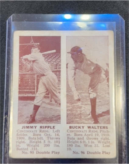 1941 Double Play #95-96 Jimmy Ripple / Bucky Walters — front