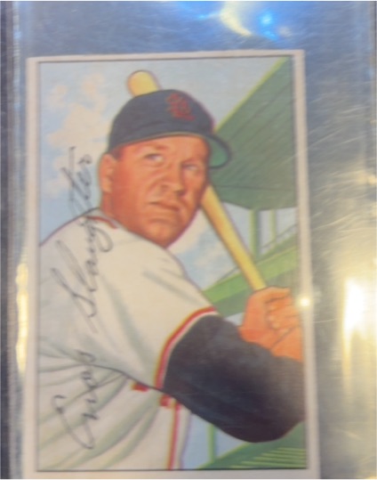 1952 Bowman #232 Enos Slaughter — front