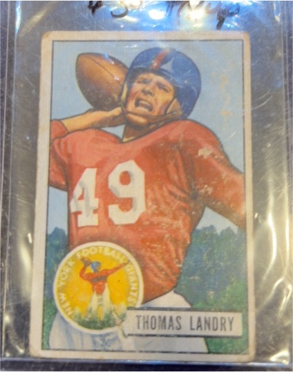 1951 Bowman #20 Thomas Landry — front