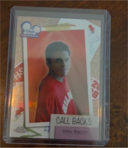 2026 Topps Chrome Disney Channel Throwback Call Backs #HSM-9 Zeke Baylor — front