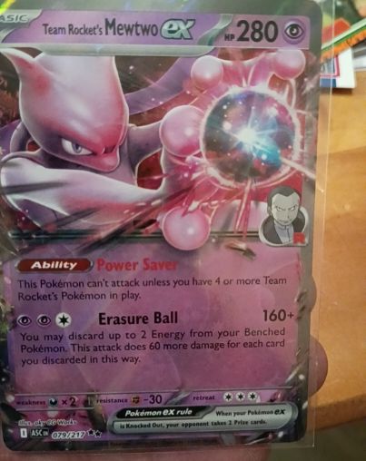 2025 Pokémon SV10 #81 Team Rocket's Mewtwo ex — front