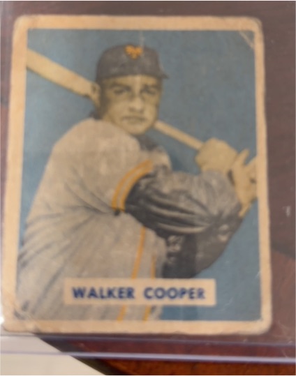 1949 Bowman #117 Walker Cooper — front