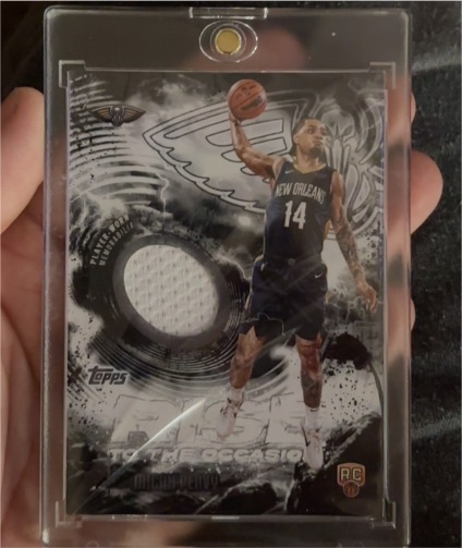 2025-26 Topps Rise to the Occasion Relics #RTO-MP Micah Peavy — front