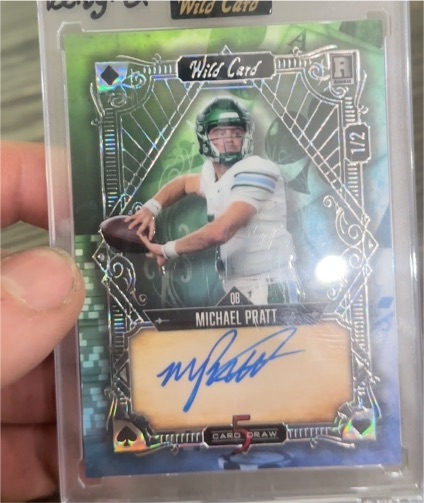 2024 Wild Card 5 Card Draw #5CDVA-MP Michael Pratt — front