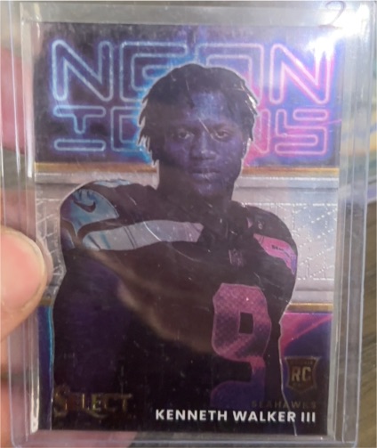 2022 Panini Select #NI-17 Kenneth Walker III Neon Icons Rookie — front