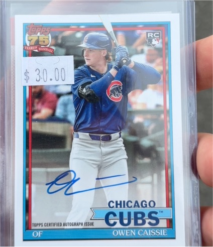 2026 Topps Series 1 #91A-OCA Owen Caissie — front