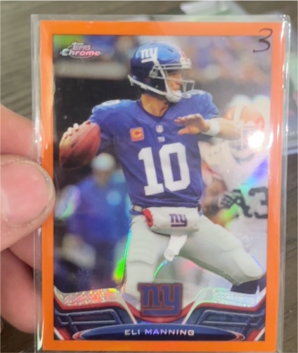 2013 Topps Chrome #105 Eli Manning — front