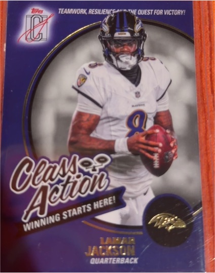 2025 Topps Signature Class #CA-3 Lamar Jackson Class Action — front