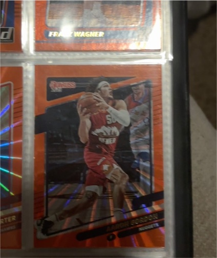 2021-22 Panini Donruss #235 Franz Wagner Orange Laser Rated Rookie — front
