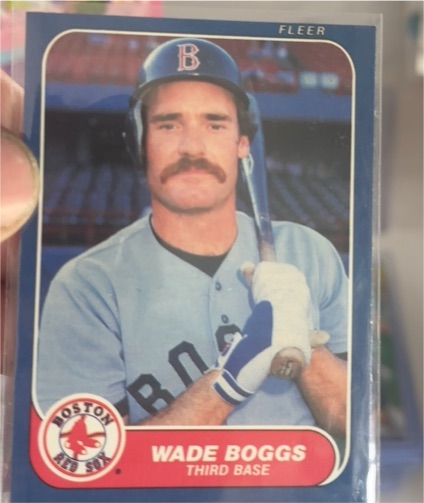 1986 Fleer #341 Wade Boggs — front