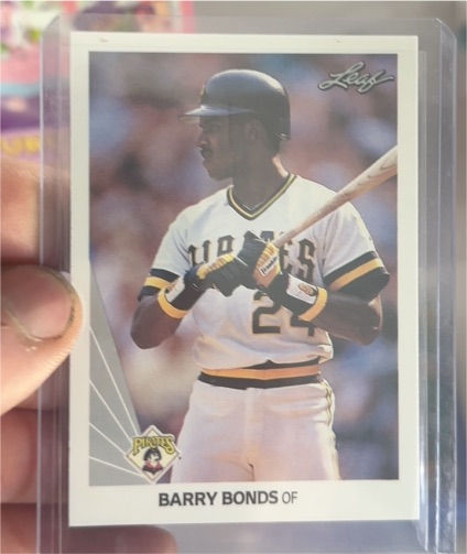 1990 Leaf #91 Barry Bonds — front