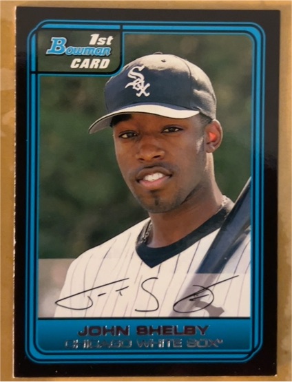 2006 Bowman Draft Picks & Prospects #DP60 John Shelby Jr. — front