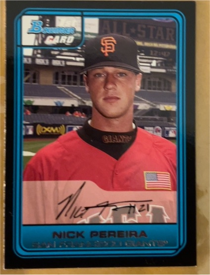 2006 Bowman Draft Picks & Prospects #FG21 Nick Pereira — front