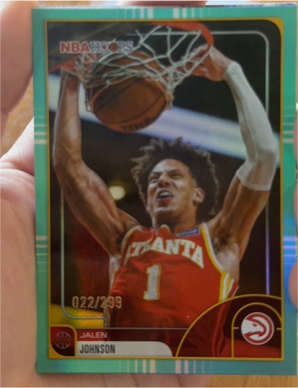 2025-26 Topps NBA Hoops #50 Jalen Johnson — front