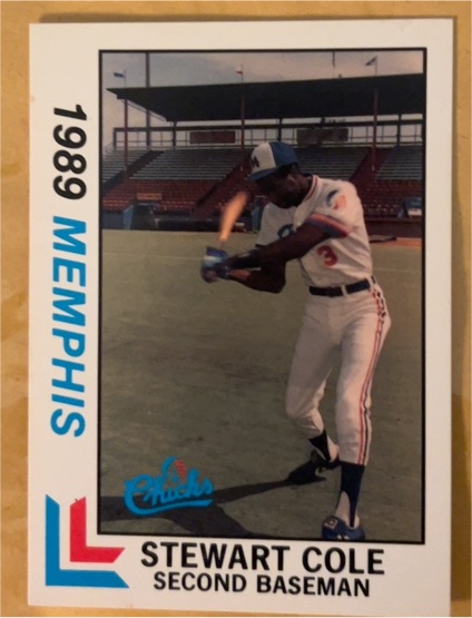 1989 Best Memphis Chicks #9 Stewart Cole — front