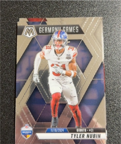 2025 Panini Mosaic #261 Tyler Nubin Germany Games — front