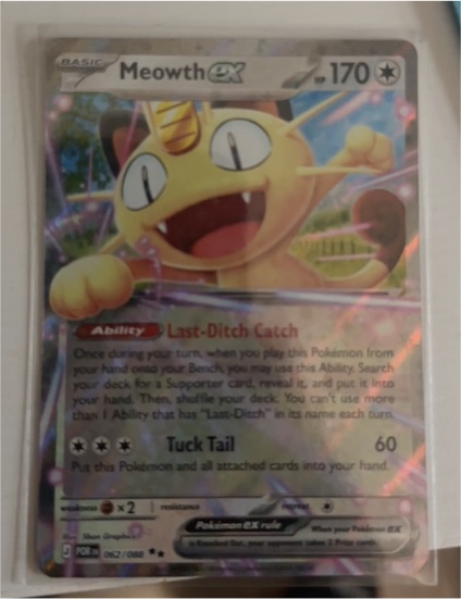 2026 Pokémon TCG Meowth EX #62/088 — front