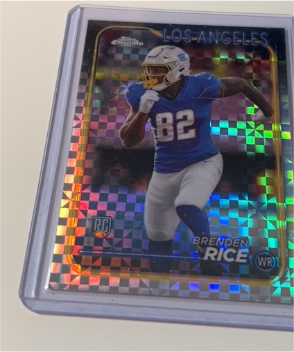 2024 Topps Chrome #241 Brenden Rice X-Fractor — front