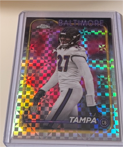 2024 Topps Chrome #255 T.J. Tampa X-Fractor — front