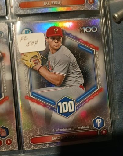 2026 Bowman Chrome Top 100 #BTP-100 Gage Wood — front
