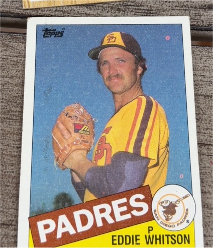 1985 Topps #762 Eddie Whitson — front