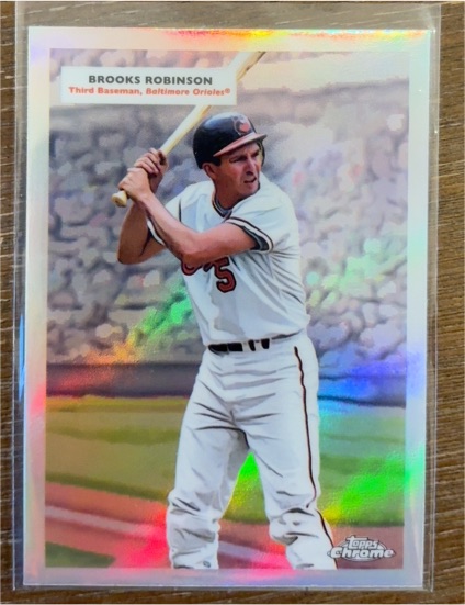 2025 Topps Chrome Platinum #55DH-17 Brooks Robinson — front