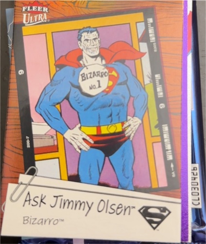 2026 Fleer Ultra Superman Ask Jimmy Olsen #LC-20 Bizarro — front