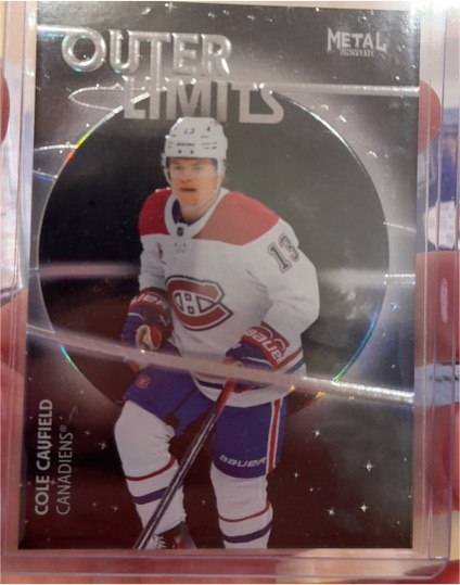 2025-26 SkyBox Metal Universe Outer Limits #OL-70 Cole Caufield — front