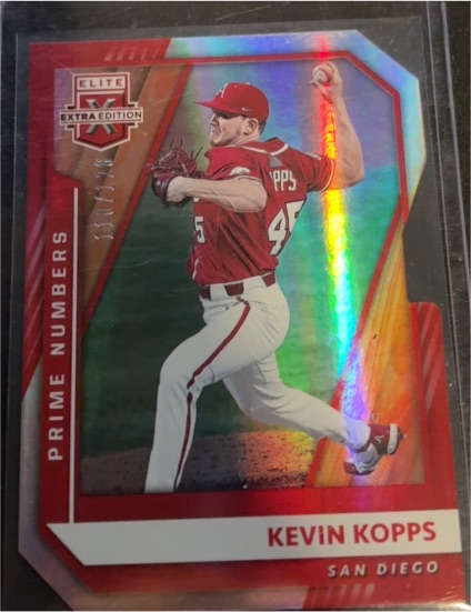 2021 Panini Elite Extra Edition #99 Kevin Kopps Prime Numbers — front