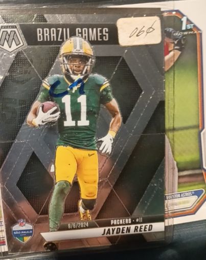 2025 Panini Mosaic #264 Jayden Reed Brazil Games — front