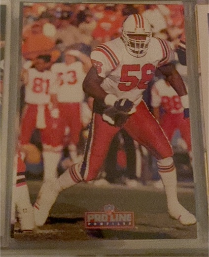 1992 Pro Line Profiles #420 Andre Tippett — front